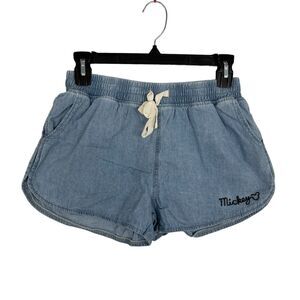 Junk Food Mickey Mouse Light Denim Shorts Women's XS